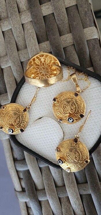 Sterling silver üçlü gümüş takı seti