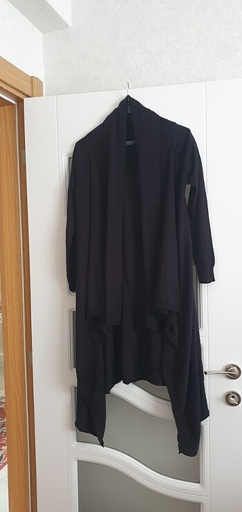 iki kol arası 55cm salaş model 120cm boyunda hırka ince triko 