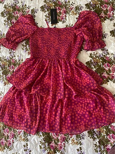 Trendyol & Milla Pembe Çiçekli Elbise