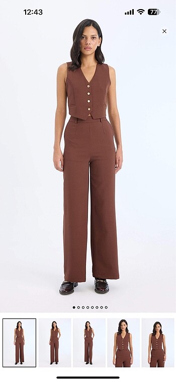 defacto wide leg palazzo pantolon