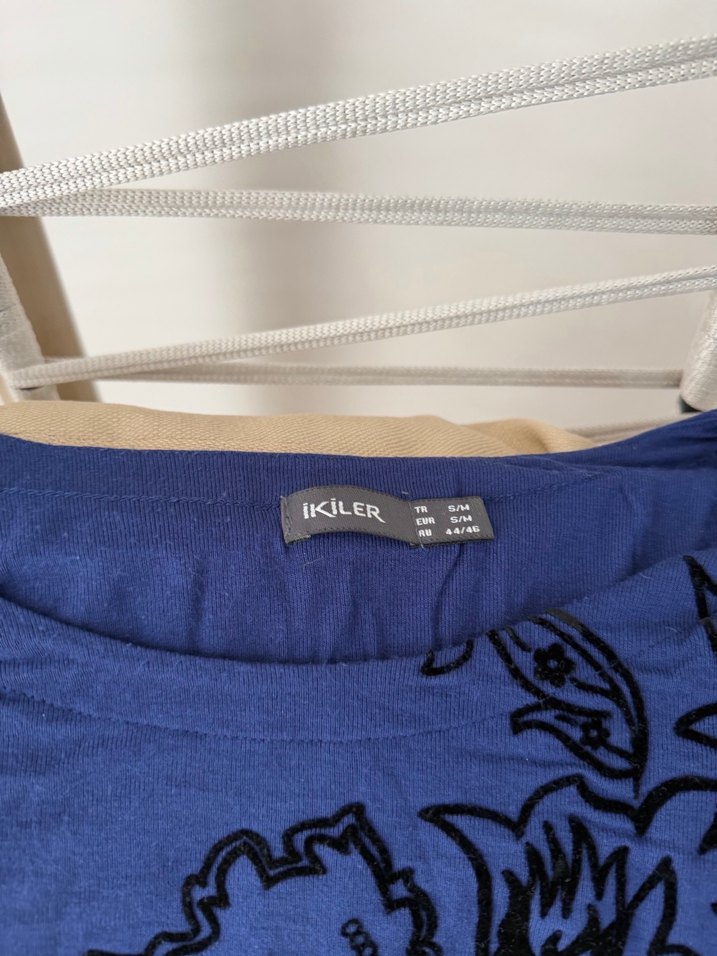 Bohem Mavi Baskılı  Bluz - Görsel 2