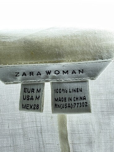 m Beden beyaz Renk Zara Günlük Elbise %70 İndirimli.
