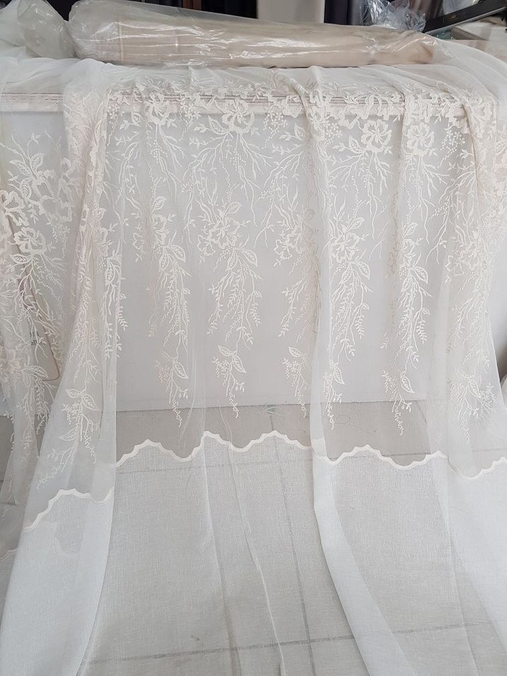 Bohem İşlemeli Beyaz Perde - Görsel 4