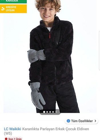 Gri Erkek Çocuk Eldiveni - Görsel 7