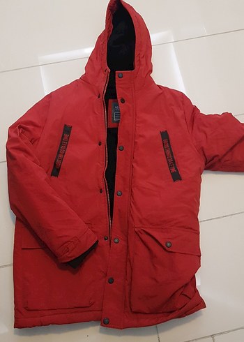 Kırmızı Erkek çocuk Mont - Görsel 2