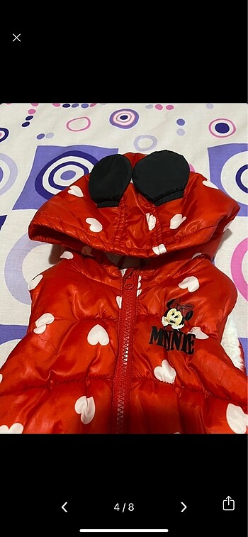 9-12 Ay Beden kırmızı Renk LCW Minine Mouse Şişme yelek