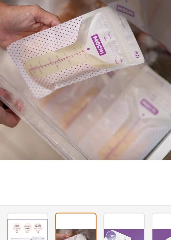 MOCHI ANNE SÜTÜ SAKLAMA POŞETİ - Görsel 2