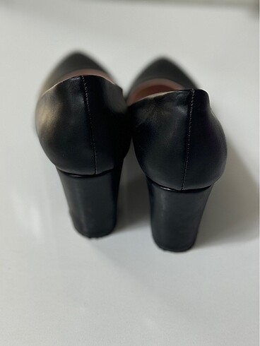 38 Beden Kalın topuk stiletto