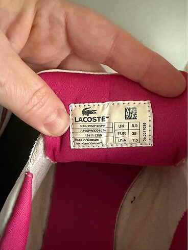 37,5 Beden Lacoste kadın ayakkabı
