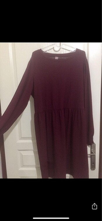 46 Beden Bordo elbise