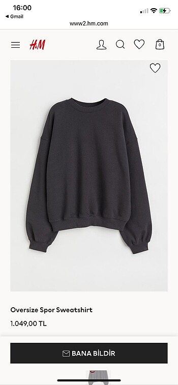 Oversize sweatshirt