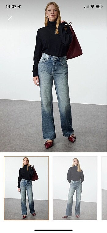Wide leg jeans