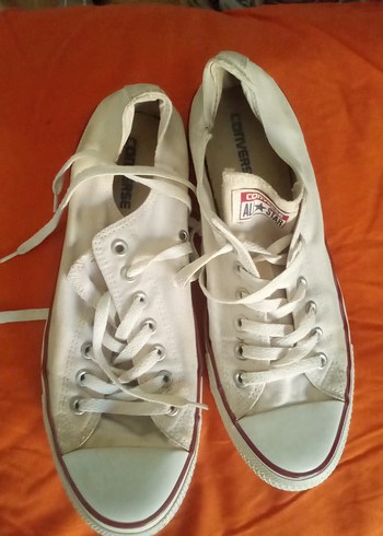 Convers allstar Beyaz Bağcıklı Kadın Spor Ayakkabı - Görsel 2