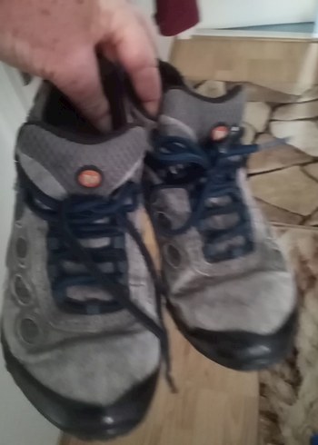 MEERLL MARKA Erkek Gri Spor Ayakkabı Velcro Bağcıklı - Görsel 2