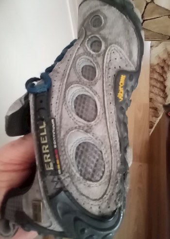 MEERLL MARKA Erkek Gri Spor Ayakkabı Velcro Bağcıklı - Görsel 4