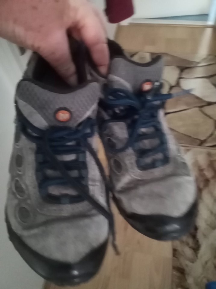 MEERLL MARKA Erkek Gri Spor Ayakkabı Velcro Bağcıklı - Görsel 2