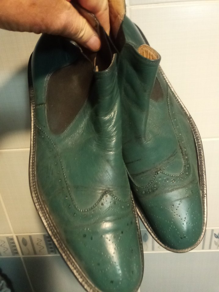 Pierre cardin marka içi dışı deri Yeşil Deri Erkek Botları - Görsel 2