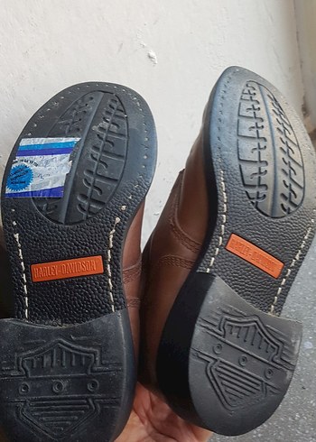 37 Beden Kahverengi Deri Harley-Davidson Biker Bot