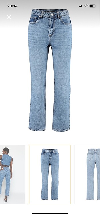 34 Beden lacivert Renk Straight jean