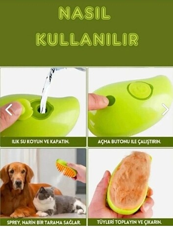  Beden KEDİ TÜY TOPLAYICI BUHARLI ŞARJLI 