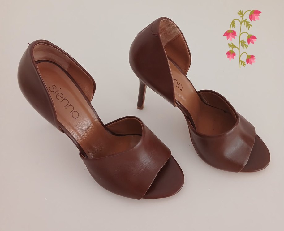 Sienna Kahverengi Deri Platform Topuklu Kadın Ayakkabı - Görsel 3