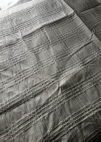 Beyaz Düz Desen örtü - Görsel 5