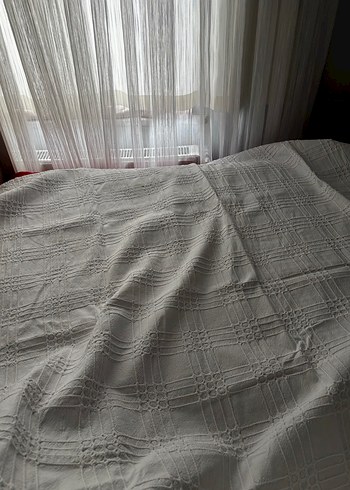 Beyaz Düz Desen örtü - Görsel 2