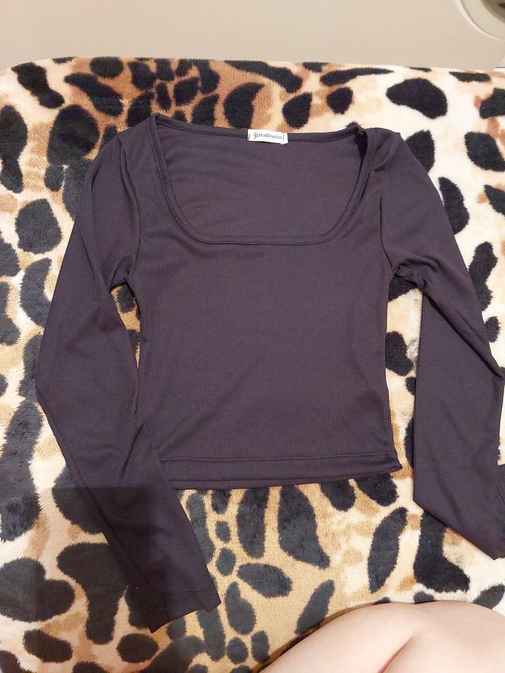 siyah Uzun Kollu Kadın Bluz - Görsel 5