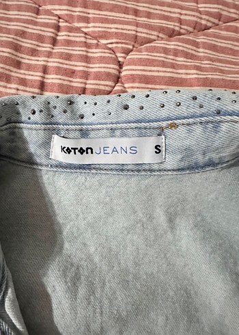 Koton koton taşlı kot ceket