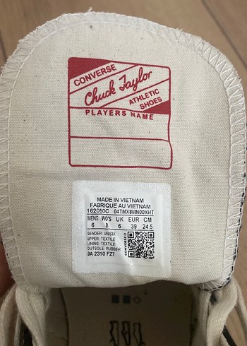 Siyah Converse Kadın Spor Ayakkabı