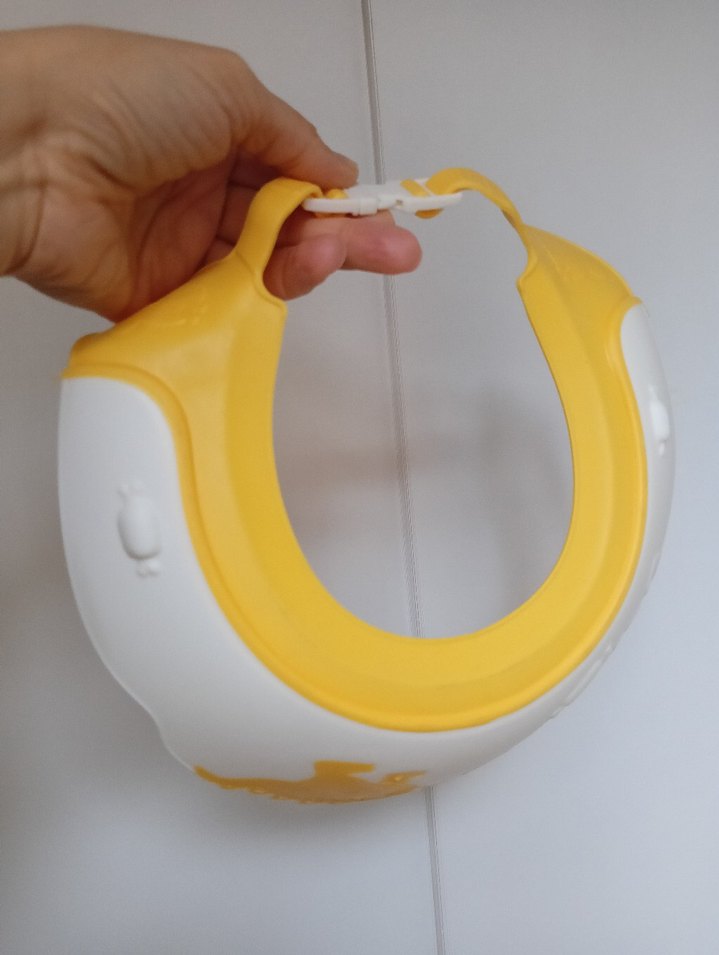 Sarı Dinozor Desenli Bebek Banyo Şapkası - Görsel 5