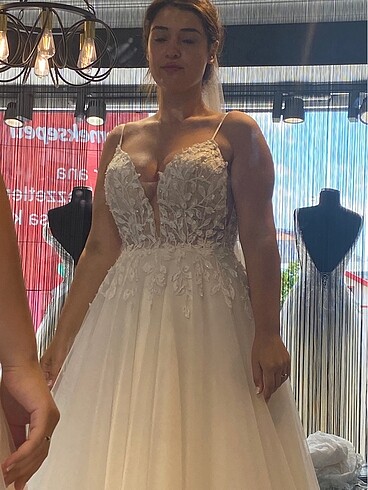 Fransız Dantelli Helen Gelinlik
