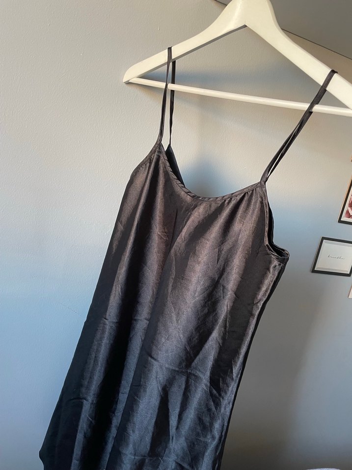 Siyah Askılı Elbise Askı gecelik elbise - Görsel 2