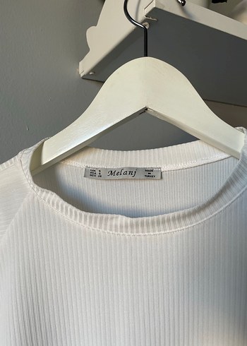 Beyaz Kısa Kollu Basic Tişört - Görsel 2