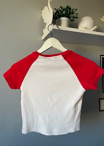 Kırmızı Baskılı Rock Punk Tişört - Görsel 4