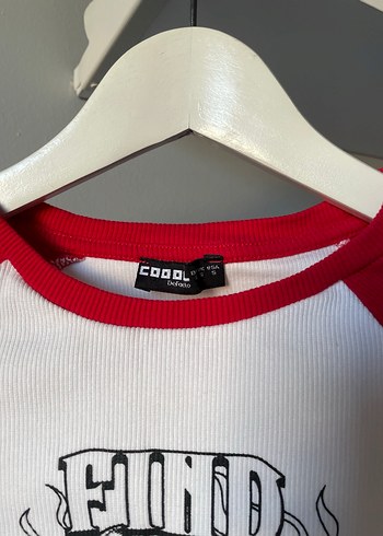 Kırmızı Baskılı Rock Punk Tişört - Görsel 3