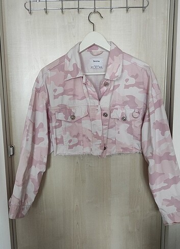 Bershka oversize crop ceket