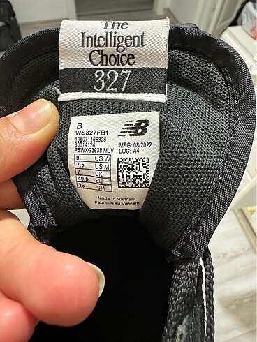 40,5 Beden siyah Renk #newbalance #siyah #spor #ayakkabı #327