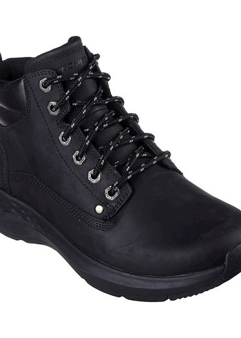 Skechers Siyah Erkek Bağcıklı Biker Bot