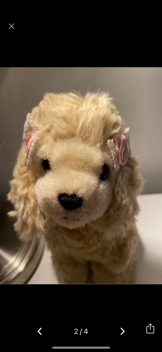 Bej Peluş Köpek Oyuncak - Görsel 4