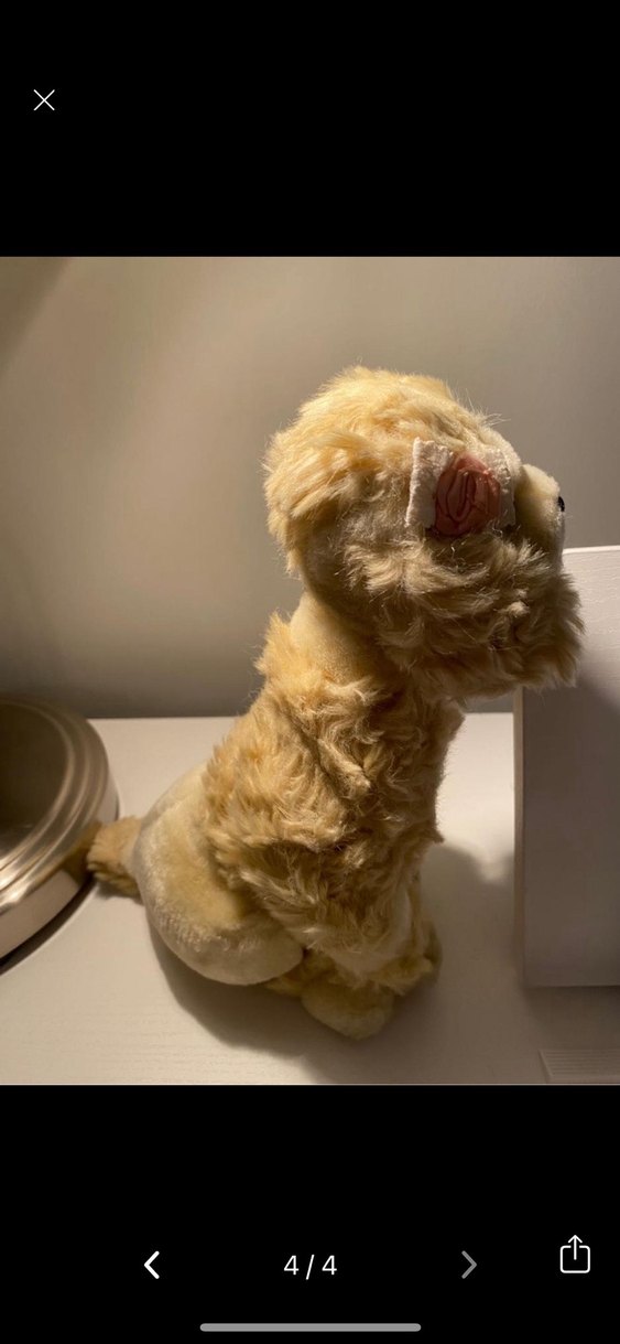 Bej Peluş Köpek Oyuncak - Görsel 3