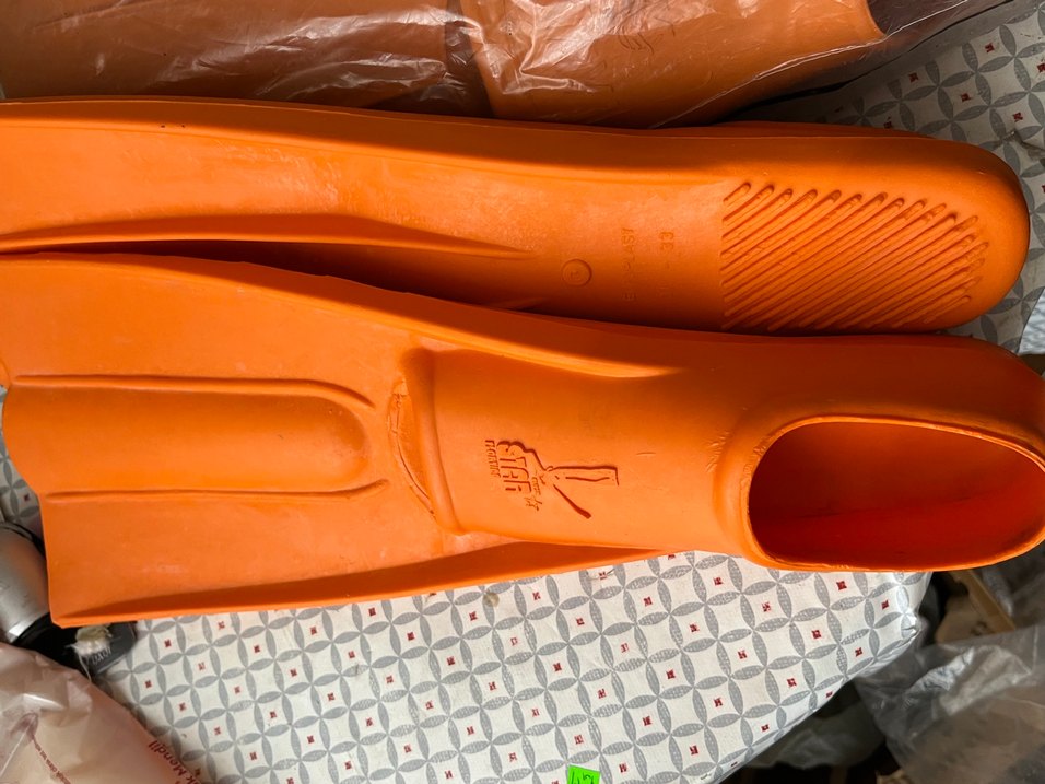 Çocuk Parlak Turuncu Kauçuk uzun palet - Görsel 2