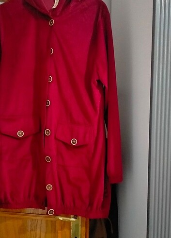 42 Beden kırmızı Renk Kadife ceket
