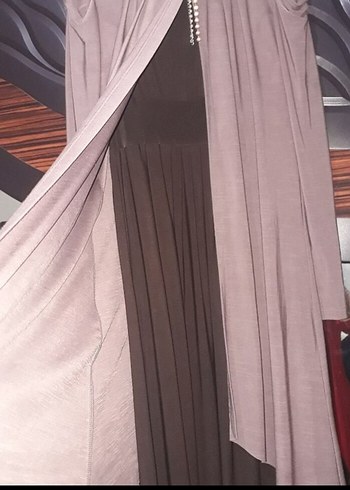 Uzun Kollu Salaş Uzun Elbise - Görsel 3