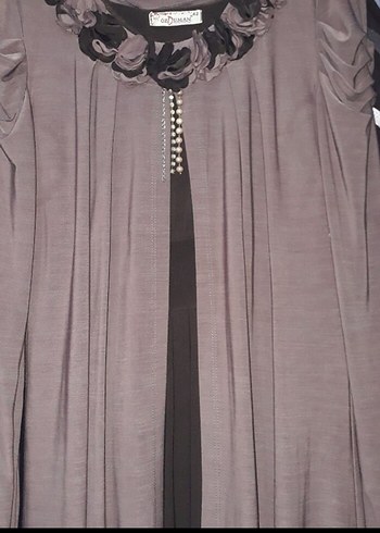 Uzun Kollu Salaş Uzun Elbise - Görsel 4