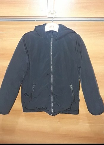 çucuk Siyah Fermuarlı  Mont - Görsel 2