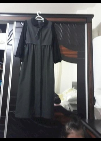 Siyah Uzun Gotik Kadın kaban - Görsel 2