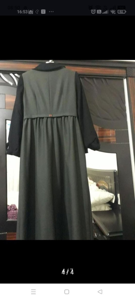 Siyah Uzun Gotik Kadın kaban - Görsel 4