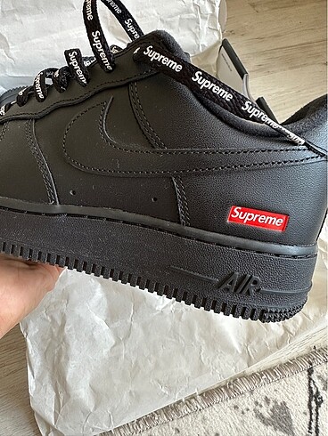 Supreme Air Force 1 Supreme Black Siyah