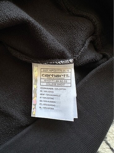 s Beden siyah Renk Carhartt Sweatshirt Siyah